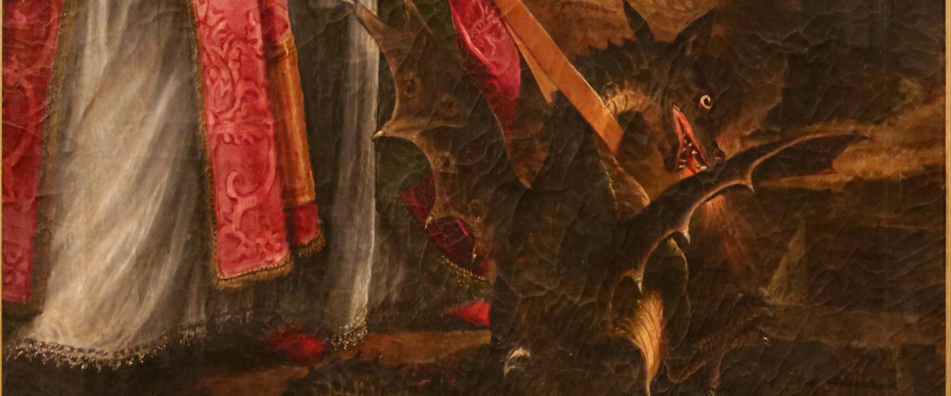 Cigoli, san mercuriale uccide il drago, 1598 ca. 04 foto di Sailko
